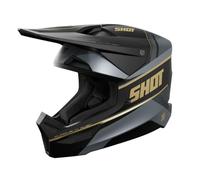 Shot Race Gear Furious Motocross Helm ECE 22.06 Zertifiziert - Cross Helm mit SRS verstärkte Schale - 16 Belüftungslöcher für EIN effektives Belüftungssystem - Abnehmbare Polsterung, waschbar