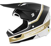 Shot Race Mythic Motocross Helm, schwarz-gold, Größe M für Männer