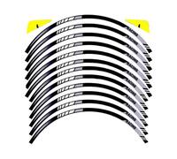 SHQXD Tankaufkleber Motorrad Aufkleber Dekorative Zubehör Für H-ONDA Forza 125 250 300 350 NSS 350 Felge Reflektierende Aufkleber Band 12Pcs(White)