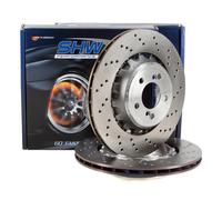 SHW Bremsscheiben Satz für BMW 2er M2 F87 3er M3 F80 4er M4 F82 F83 hinten
