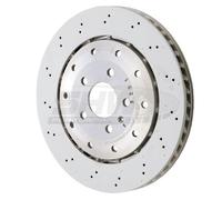 SHW PERFORMANCE Bremsscheibe arx44218 Hinterachse gelocht/genoppt 356mm 32mm für Audi