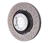 SHW Performance Bremsscheibe PFL49015 vorne, belüftet, hochkarbonisiert für Porsche
