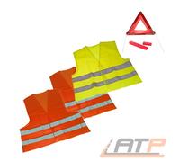 SICHERHEITS-KIT 4-TLG ITALIEN WARNDREIECK NOTFALL ERSTE HILFE 31381507