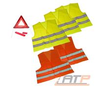 SICHERHEITS-KIT 6-TLG FRANKREICH WARNDREIECK NOTFALL ERSTE HILFE 31381431