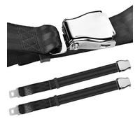 Sicherheitsgurt Verlängerung Gurtverlängerung Flugzeug, 2 Stücke Gurtverlängerung Universal Verstellbare Flugzeug Teile Anschnaller Verlängerung, Anschnallgurt für Schwangere Reisen, 20-80 cm
