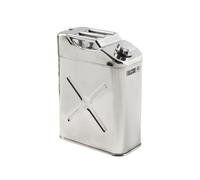 FALCON | Sicherheitskanister mit Schraubdeckel und Auslaufrohr | Edelstahl | Volumen 20 l