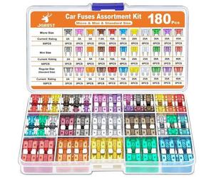 Sicherung Kfz Flachsicherungen 180Pcs Micro & Mini & Standard
