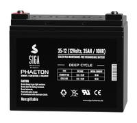 SIGA Akku 12V 35Ah AGM Batterie wiederaufladbar ersetzt 33Ah 35Ah 36Ah 40Ah