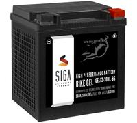 SIGA GEL Motorrad Batterie YIX30L-BS 30Ah 12V 510A/EN YTZ30L-BS, GT30-3, HVT-02