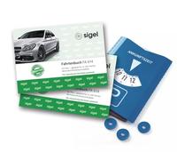 SIGEL T1096 Fahrtenbücher für PKW, 2er Set, mit Parkscheibe/Eiskratzer (2xFA614, A6 quer, 80 Seiten) - für Deutschland und Österreich, vom Finanzamt anerkannt, aus nachhaltigem Papier