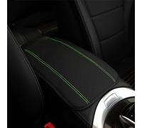 SikRea Auto Mittelkonsolenpolster für Skoda Kamiq/Karoq/Kodiaq/Kodiaq GT 2017-2023 2024 2025, Mittelarmlehne Abdeckung Auto Armlehnen Mittelkonsole Schutz, Scratch Protection, Black Green