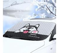 SikRea Frontscheibenabdeckung Winter für VW Polo, Auto Windschutzscheiben, Scheibenabdeckung Gegen Staub, Sonne, Schnee, EIS, Frost