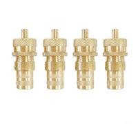 Sileduove Verstellbare Messing-Reifenablasser, 4 Stück, 0-60 PSI, automatisches Luft-Down-Ventil-Set, für Autos, Motorräder, Off-Road, schnelle Installation, kein Werkzeug erforderlich