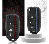 Silikonhülle für Autoschlüssel mit 3 Knöpfen für VW Golf 4 5 6 7, Bora, Jetta, POLO MK4 MK6, Bora, Passat B5 B6, Superb, Tiguan, Käfer