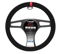 Simoni Racing CVT/27R Universal Steering Wheel Cover, Schwarz Rot Addition