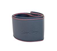 Simoni Racing Lenkradbezug Soft Skin - Schwarz Ökoleder + Rote Nähte - 37-39cm