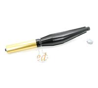 Simson Mofa Moped Mokick KKR Tuning Auspuff 32mm Rennauspuff Schwarz Gold