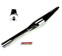 Simson S50 S51 KR SR Schwalbe TUNING Auspuff Fuego chrom 28mm Mokick Moped