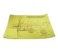 Simson Schaltplan SR4 2 Star Sperber KR51 Unterbrecher Zündung Kabelplan 69x49