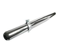 Tuningauspuff Ø 32mm Auspuff verchromt für Mokick + Roller