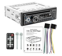 Single DIN Autoradio CD DVD Player Bluetooth Freisprech MP3 USB UKW AUX 7 Farben