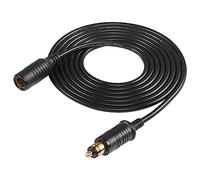 SinLoon DIN Hella-Stecker-Verlängerungskabel, 12 V-24 V DIN Hella Europäischer Zigarettenanzünder-Stecker auf DIN-Buchse, Motorrad-Zigarettenanzünder-Verlängerungsadapterkabel (3M)