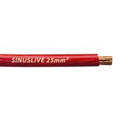 Sinuslive 25mm² rot Stromkabel / Batteriekabel / Powerkabel Meterware