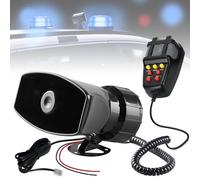 Sirene Lautsprecher, 12V 100W 7-Ton Sound Hupen, Auto Hupe Mit Mikrofon, Horn für Van, Boot, LKW, Motorrad