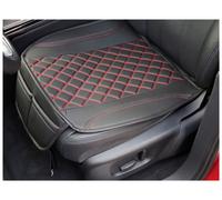 BREMER SITZBEZÜGE Sitzauflage Kunstleder Kunstleder kompatibel mit BMW 1er F20 Sitzkissen in Kunstleder Schwarz/Rote Naht OT402