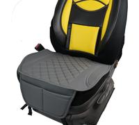 Sitzauflage Kunstleder Grau mit Grauen Nähten passend für Fiat Ducato Typ 250 Sitzbezüge Auto Sitzauflage Sitzkissen OT409