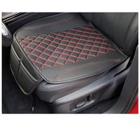 BREMER SITZBEZÜGE Sitzauflage Kunstleder Textilleder kompatibel mit Ford Puma 2 Sitzkissen in Kunstleder Schwarz/Rote Naht OT402