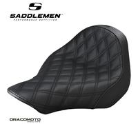 SITZBANK HARLEY SOFTTAIL SADDLEMEN Renegade 813-27-002LS Solo Seat Schwarz Fo...
