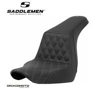 SITZBANK HARLEY SOFTTAIL SADDLEMEN Step-Up A818-29-172GRE 2-Up Seat Schwarz G...