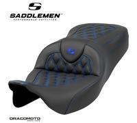 SITZBANK HARLEY TOURING SADDLEMEN Roadsofa™ 808-07B-18201 2-Up Seat Schwarz S...
