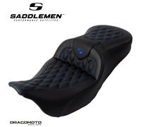 SITZBANK HARLEY TOURING SADDLEMEN Roadsofa™ 808-07B-182B1 2-Up Seat Schwarz S...