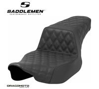 SITZBANK HARLEY TOURING SADDLEMEN Step-Up 823-07-175 2-Up Seat Schwarz GelCor...