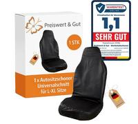 Sitzbezüge Auto L-XL vorne - Autositzbezüge Vordersitze aus Kunstleder 200x70cm Schonbezug für den Autositz oder Sitzauflage Ölbeständig reißf