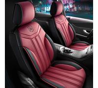 Sitzbezüge passend für Ford Transit Nugget in Rot-Schwarz mit Rückentasche