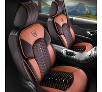 Sitzbezüge passend für Ford Transit Nugget in Schwarz-Braun mit Rückentasche