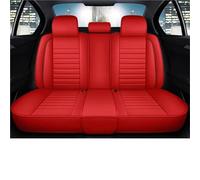 Sitzbezügesets Autositzbezug Für Mitsubishi Für Carisma Für Pajero 4 L200 Für Lancer X Für Outlander XL 3 Für Eclipse Für Cross Für Colt Für Space Für Star Autositzbezüge(Rear Seats-Red)
