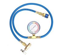 SIXRUN R134A-Kältemittel-Ladeschlauch mit Manometer Zum Aufladen von Klimaanlagen Im Auto. R12-R22-Kältemittel-Nachfüllrohr mit PSI KG/CM2-Doppelskala für Fahrzeuge