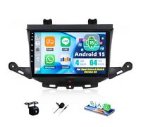 SIXTOP 4+64G Android 15 Autoradio 9 Zoll für Opel Astra K 2015-2019/Buick Verano GS 2015 mit Wireless CarPlay Android Auto WiFi GPS Bluetooth FM/RDS EQ Rückfahrkamera Lenkradsteuerung Einbauzubehör