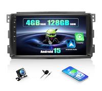 SIXWIN 4+128G Android 15 Autoradio für Mercedes Benz Smart Fortwo 2005-2010 mit CarPlay/Android Auto/Mirror Link,9 Zoll HD Touchscreen Unterstützt WiFi GPS Bluetooth FM/RDS USB EQ