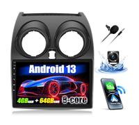 SIXWIN 4G+64G 8 Core Android 13 Autoradio für Nissan Qashqai 1 J10 2006-2016 Radio Wireless CarPlay Android Auto GPS 9" Touchscreen Bluetooth 5.0 Mirror Link DSP WiFi FM/RDS SWC