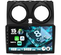 SIXWIN 4G+64G 8 Core Android 15 Autoradio für Nissan Qashqai 1 J10 2006-2016 Radio Wireless CarPlay Android Auto GPS 9"" Touchscreen Bluetooth 5.0 Mirror Link DSP WiFi FM/RDS SWC