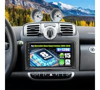 SIXWIN 8-Core 6+128G Android 15 Autoradio für Mercedes Benz Smart Fortwo 2005-2010 mit Carplay/Android Auto/DSP,9'' HD Bildschirm mit GPS WiFi Bluetooth 5.1 USB FM RDS MirrorLink 32EQ+Rückfahrkamera