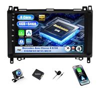 SIXWIN Qualcomm 8 Core 4+64G Android 15 Autoradio mit CarPlay/Android Auto für Mercedes-Benz W169 W245 B160 B170 Vito Viano W906 Sprinter,9 Zoll Touchscreen mit WiFi GPS Bluetooth FM/RDS