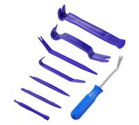 SJDOFU Auto Demontage Werkzeuge, 8 Stück Zierleistenkeile-Set, Zierleistenkeile Innenraum Verkleidung Türverkleidung für Ausbau Autotür Radio Türverkleidung Clips(Blau)