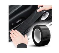 SJPJDGFC Auto Einstiegsleisten Schutzfolie, für VW T-Cross T-ROC T-ROC Sport Caravelle Sharan 2000-2024 2025 Kratzfester Wasserdichter Tür Schritt Platte Abdeckung Kohlefaser Türschweller Aufkleber