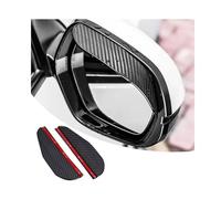 SJPJDGFC für VW Golf 6 GTI Golf 7 GTI Golf Tdi Golf Sportsvan 2000-2024 Rückspiegel Regenabweiser Carbon Optik, Flexibles Spiegel Regenblende, Wasserdichter Spiegel Schutz, Auto Zubehör